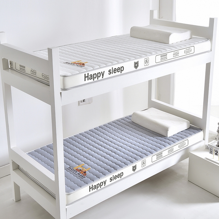 91家纺网 家纺一手货源 找家纺 顺发床垫 2025新款A类牛奶丝乳胶抗压棉床垫 H熊--灰-6cm