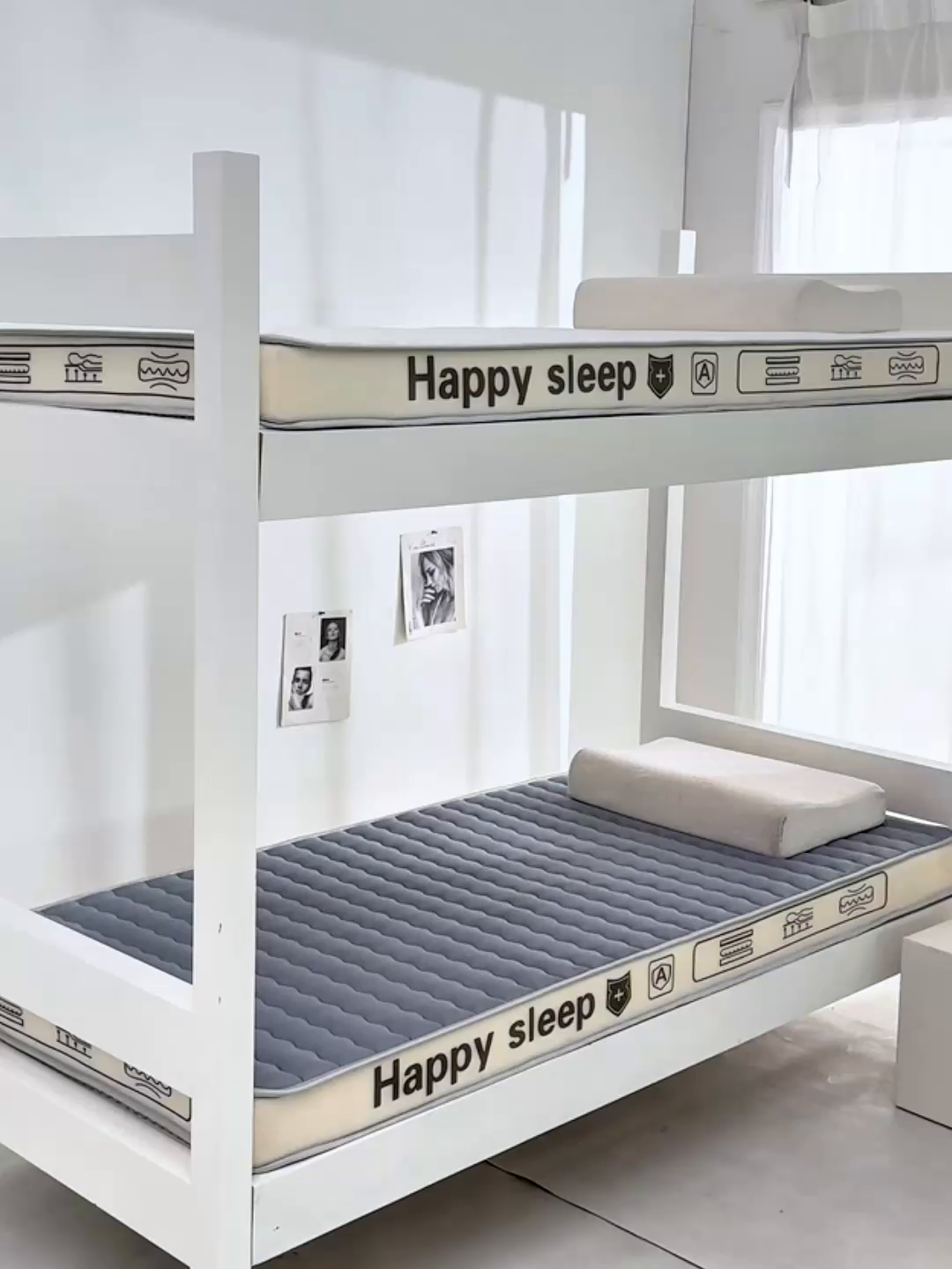 91家纺网 家纺一手货源 找家纺 顺发床垫 2025新款A类牛奶丝乳胶记忆海绵床垫 H熊--灰-5cm