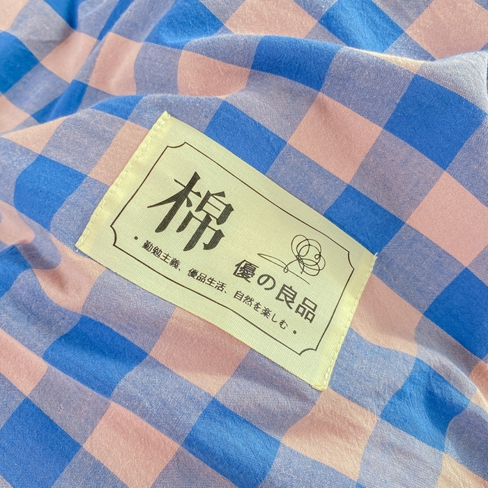 91家纺网 家纺一手货源 找家纺 恋人优选 2025新款全棉纯棉水洗棉(AB版)学生宿舍上下铺三件套-有标款 蓝玉格