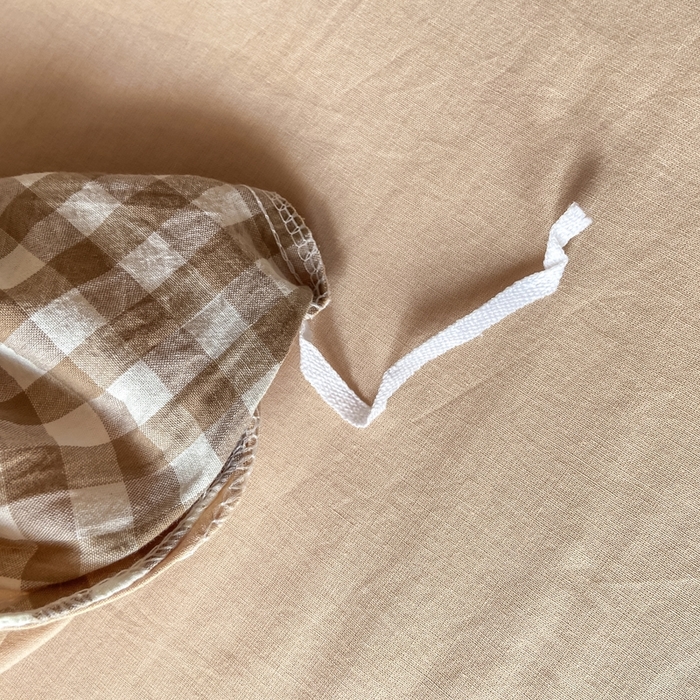 91家纺网 家纺一手货源 找家纺 恋人优选 2025新款全棉纯棉水洗棉(AB版)学生宿舍上下铺三件套-有标款 米小格(米色)