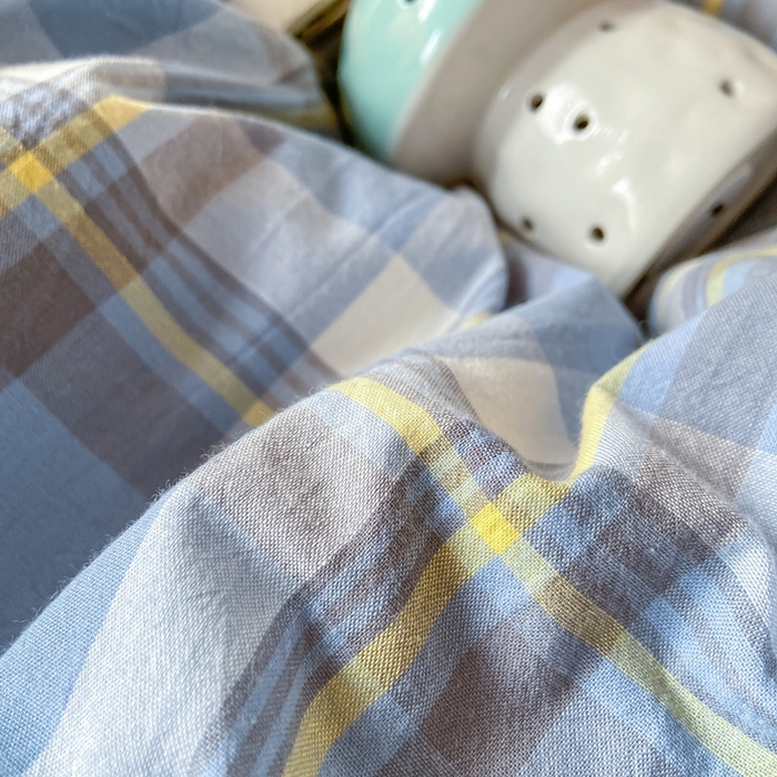 91家纺网 家纺一手货源 找家纺 恋人优选 2025新款全棉纯棉水洗棉(AB版)学生宿舍上下铺三件套-有标款 莫妮兰（浅蓝）