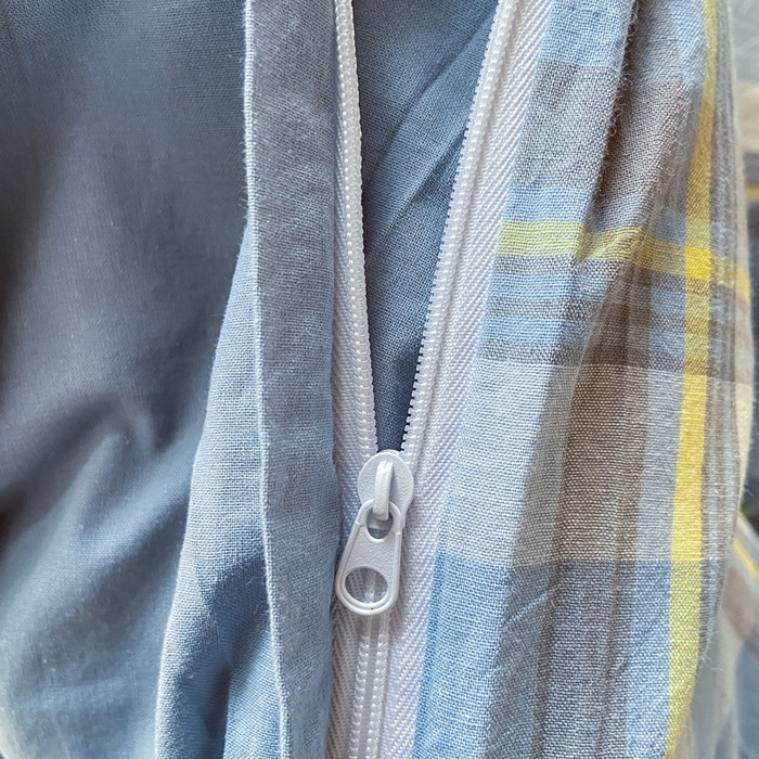 91家纺网 家纺一手货源 找家纺 恋人优选 2025新款全棉纯棉水洗棉(AB版)学生宿舍上下铺三件套-有标款 莫妮兰（浅蓝）