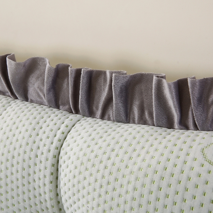 91家纺网 家纺一手货源 找家纺 永光家居 2025新款凉感韩版靠垫 床头靠枕抱枕软包榻榻米（不供多多） 绿色