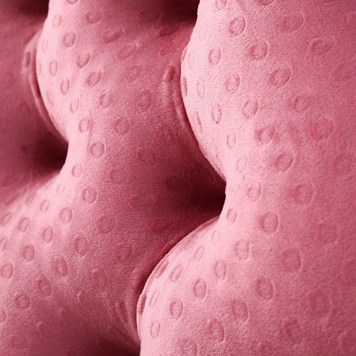 91家纺网 家纺一手货源 找家纺 永光家居 2025新款绒豆豆床头靠垫 韩版床上软包靠枕抱枕（不供多多） 绒豆豆-红色