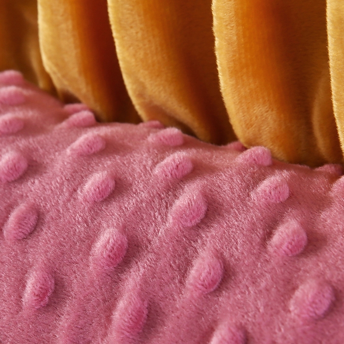 91家纺网 家纺一手货源 找家纺 永光家居 2025新款绒豆豆床头靠垫 韩版床上软包靠枕抱枕（不供多多） 绒豆豆-红色