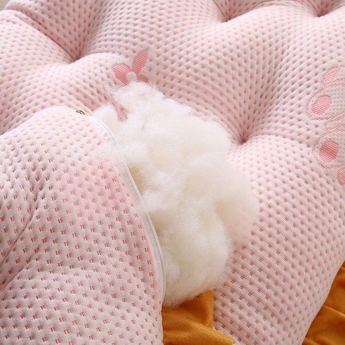 91家纺网 家纺一手货源 找家纺 永光家居 2025新款凉感韩版靠垫 床头靠枕抱枕软包榻榻米（不供多多） 粉色