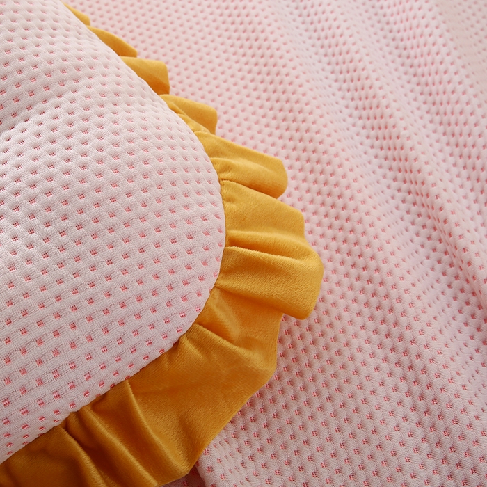 91家纺网 家纺一手货源 找家纺 永光家居 2025新款凉感韩版靠垫 床头靠枕抱枕软包榻榻米（不供多多） 粉色