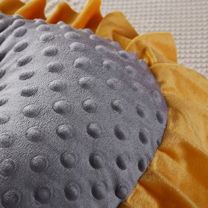 91家纺网 家纺一手货源 找家纺 永光家居 2025新款绒豆豆床头靠垫 韩版床上软包靠枕抱枕（不供多多） 绒豆豆-灰色