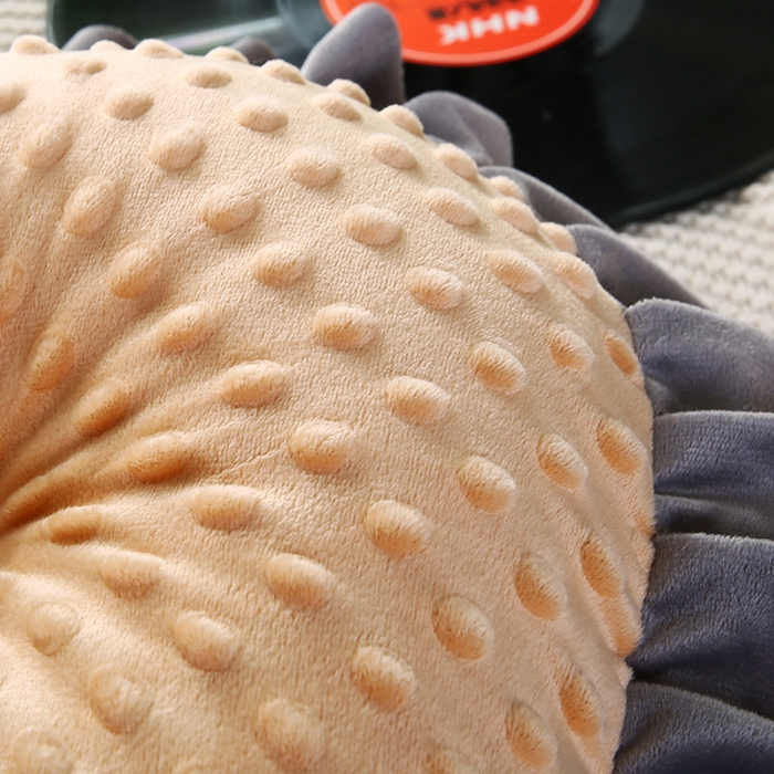 91家纺网 家纺一手货源 找家纺 永光家居 2025新款绒豆豆床头靠垫 韩版床上软包靠枕抱枕（不供多多） 绒豆豆-咖色