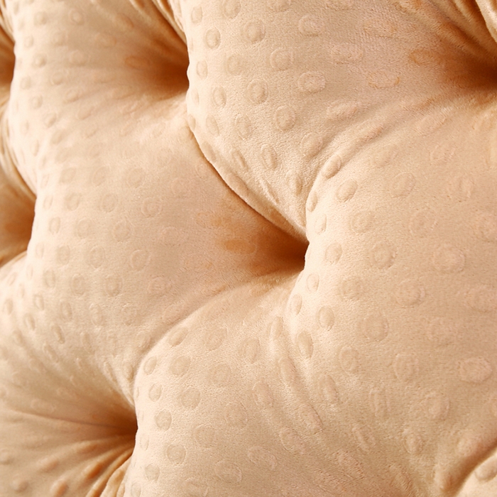 91家纺网 家纺一手货源 找家纺 永光家居 2025新款绒豆豆床头靠垫 韩版床上软包靠枕抱枕（不供多多） 绒豆豆-咖色