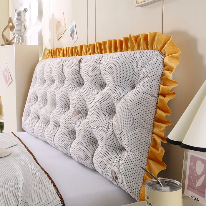 永光家居 2025新款凉感韩版靠垫 床头靠枕抱枕软包榻榻米（不供多多） 咖色