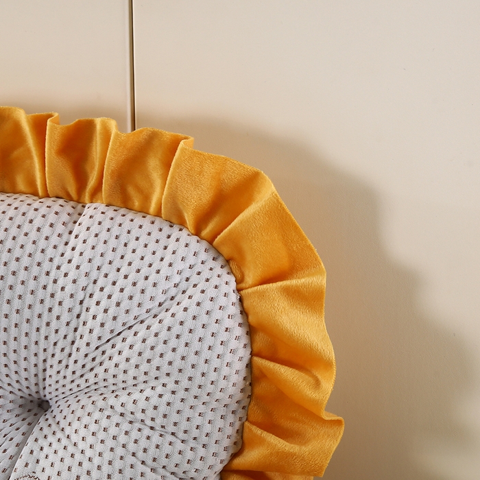 91家纺网 家纺一手货源 找家纺 永光家居 2025新款凉感韩版靠垫 床头靠枕抱枕软包榻榻米（不供多多） 咖色