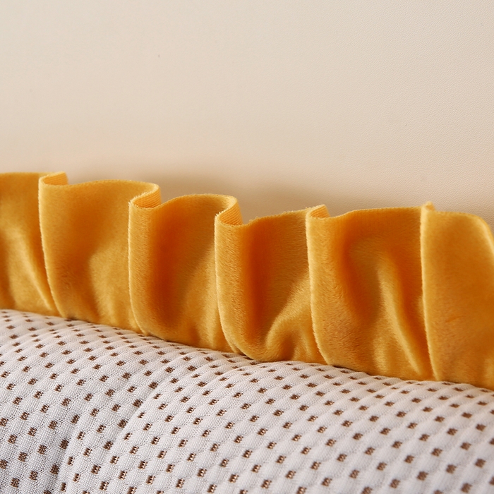 91家纺网 家纺一手货源 找家纺 永光家居 2025新款凉感韩版靠垫 床头靠枕抱枕软包榻榻米（不供多多） 咖色