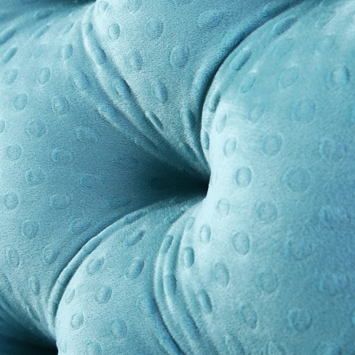 91家纺网 家纺一手货源 找家纺 永光家居 2025新款绒豆豆床头靠垫 韩版床上软包靠枕抱枕（不供多多） 绒豆豆-蓝色