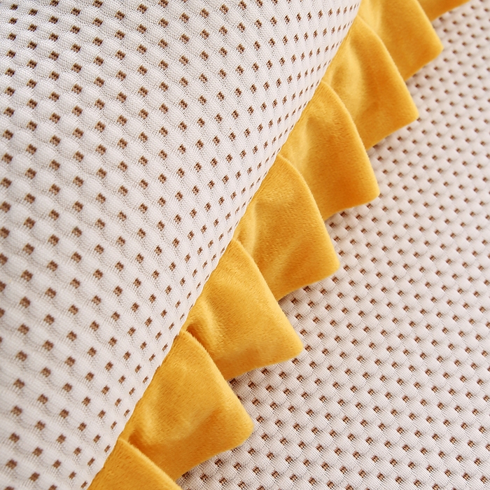 91家纺网 家纺一手货源 找家纺 永光家居 2025新款凉感韩版靠垫 床头靠枕抱枕软包榻榻米（不供多多） 咖色