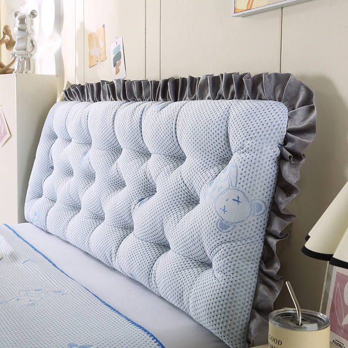 永光家居 2025新款凉感韩版靠垫 床头靠枕抱枕软包榻榻米（不供多多） 蓝色