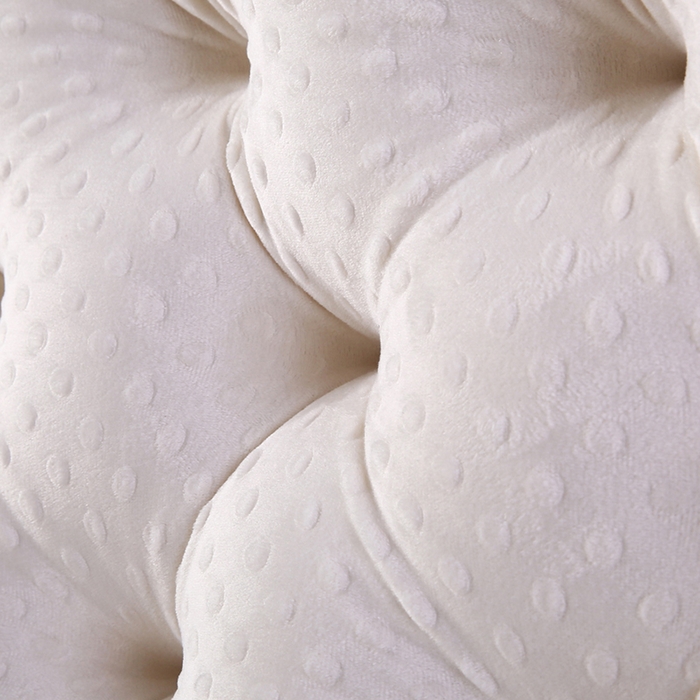 91家纺网 家纺一手货源 找家纺 永光家居 2025新款绒豆豆床头靠垫 韩版床上软包靠枕抱枕（不供多多） 绒豆豆-白色