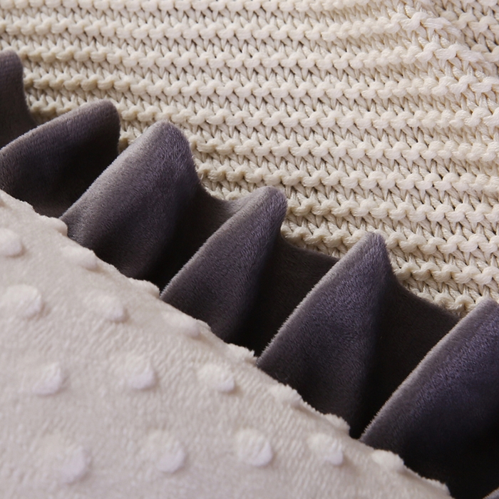 91家纺网 家纺一手货源 找家纺 永光家居 2025新款绒豆豆床头靠垫 韩版床上软包靠枕抱枕（不供多多） 绒豆豆-白色