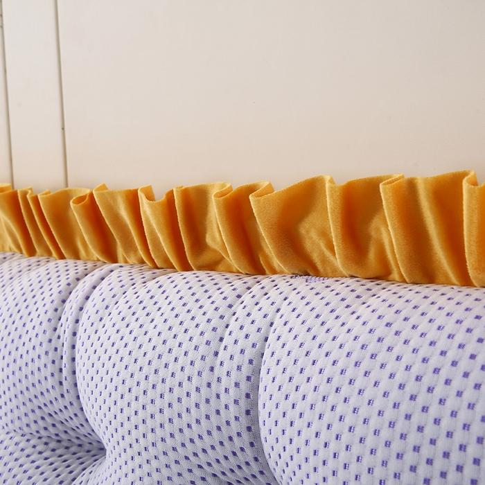 91家纺网 家纺一手货源 找家纺 永光家居 2025新款凉感韩版靠垫 床头靠枕抱枕软包榻榻米（不供多多） 紫色