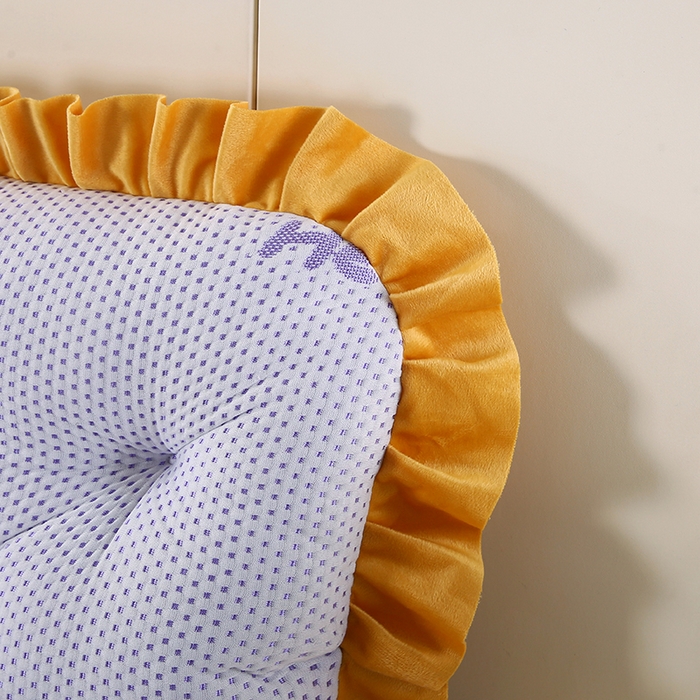 91家纺网 家纺一手货源 找家纺 永光家居 2025新款凉感韩版靠垫 床头靠枕抱枕软包榻榻米（不供多多） 紫色