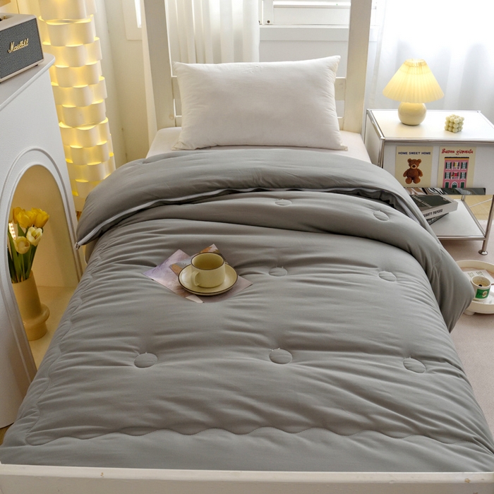 91家纺网 家纺一手货源 找家纺 （总）水妙家纺 2025新款学生上下铺拉链款二合一棉花子母被新疆棉花冬被被芯四季通用单被芯