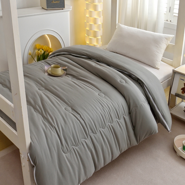 91家纺网 家纺一手货源 找家纺 （总）水妙家纺 2025新款学生上下铺拉链款二合一棉花子母被新疆棉花冬被被芯四季通用单被芯