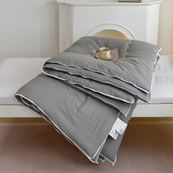 91家纺网 家纺一手货源 找家纺 水妙家纺 2025年新款学生宿舍上下铺拉链款羽丝棉子母被子被芯单被子床垫褥垫（可定制） 羽丝棉子母被