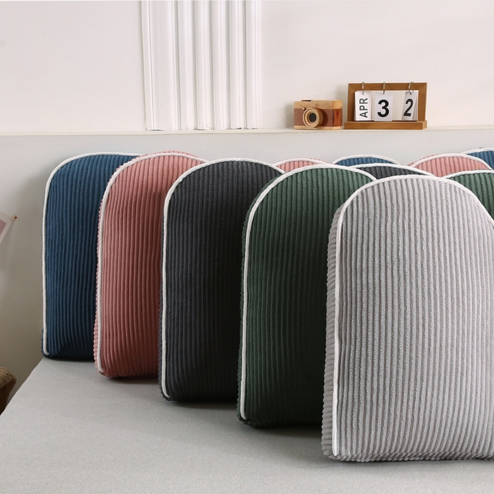 91家纺网 家纺一手货源 找家纺 （总）永光家居 2025灯芯绒花瓣靠枕 高端床头靠垫抱枕榻榻米软包（不供多多）