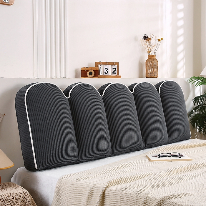 91家纺网 家纺一手货源 找家纺 （总）永光家居 2025灯芯绒花瓣靠枕 高端床头靠垫抱枕榻榻米软包（不供多多）