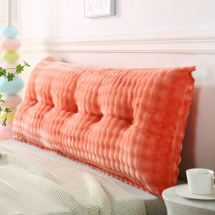 91家纺网 家纺一手货源 找家纺 （总）永光家居 2025新款兔兔绒撸猫感靠背 床头靠垫抱枕床上软包（不供多多）