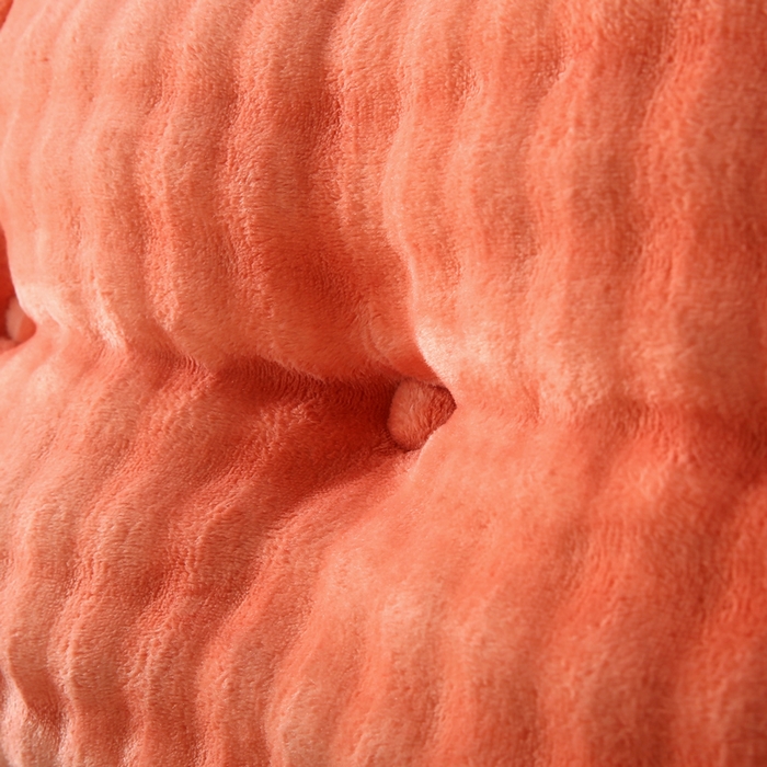 91家纺网 家纺一手货源 找家纺 永光家居 2025新款兔兔绒撸猫感靠背 床头靠垫抱枕床上软包（不供多多） 兔绒 橙红