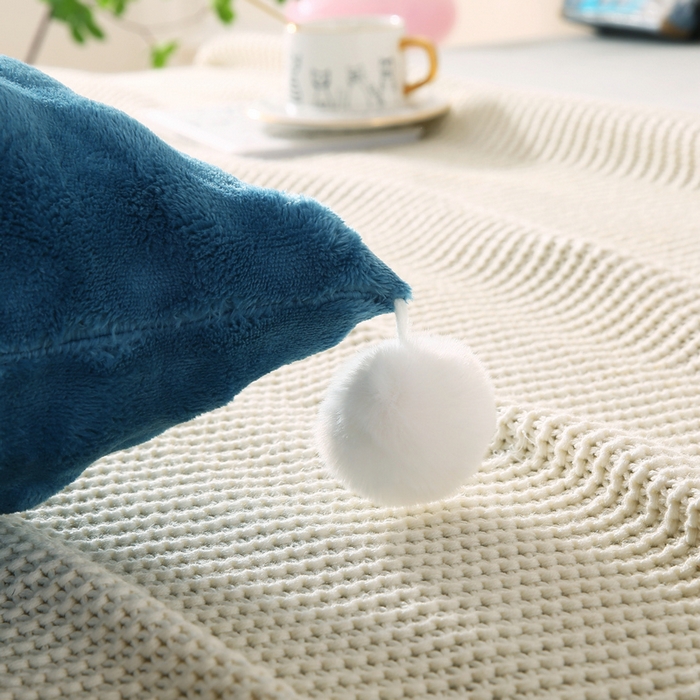 91家纺网 家纺一手货源 找家纺 永光家居 2025新款兔兔绒撸猫感靠背 床头靠垫抱枕床上软包（不供多多） 兔绒 海蓝