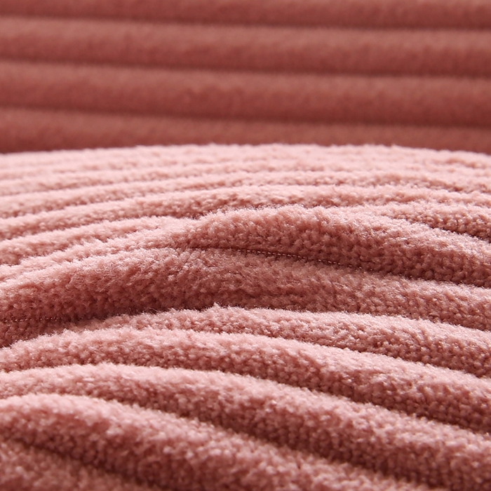 91家纺网 家纺一手货源 找家纺 永光家居 2025灯芯绒花瓣靠枕 高端床头靠垫抱枕榻榻米软包（不供多多） 花瓣-深粉