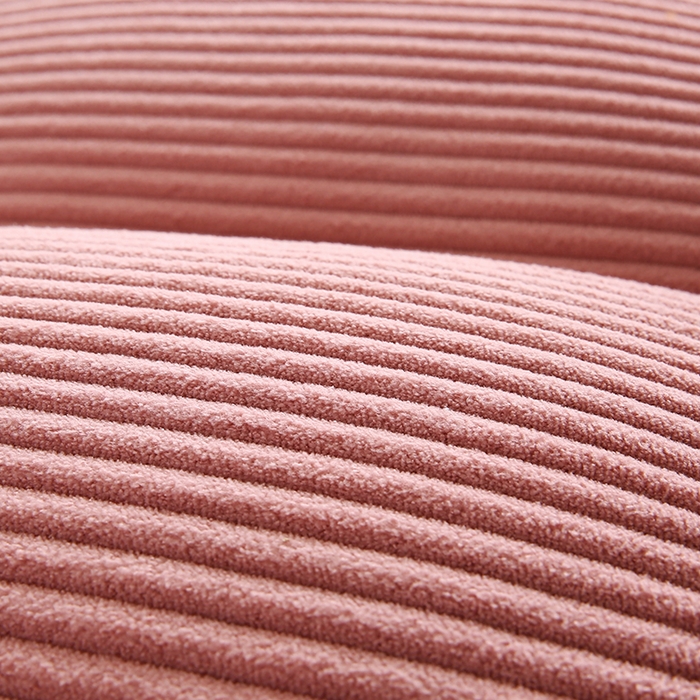 91家纺网 家纺一手货源 找家纺 永光家居 2025灯芯绒花瓣靠枕 高端床头靠垫抱枕榻榻米软包（不供多多） 花瓣-深粉