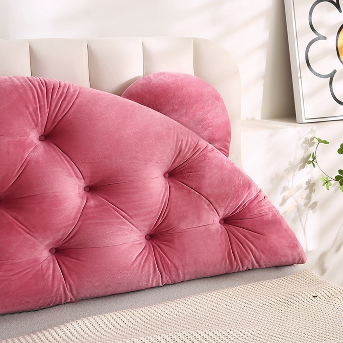 91家纺网 家纺一手货源 找家纺 永光家居 2025新款熊耳朵靠枕 床头靠垫抱枕榻榻米软包 （专利款 不供多多） 熊耳 豆沙