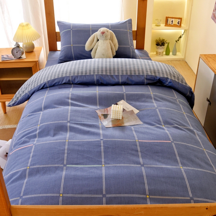 91家纺网 家纺一手货源 找家纺 （总）水妙家纺 2025新款A类全棉拉链床垫套三件套纯棉学生上下铺全包床垫保护套三件套 可订制