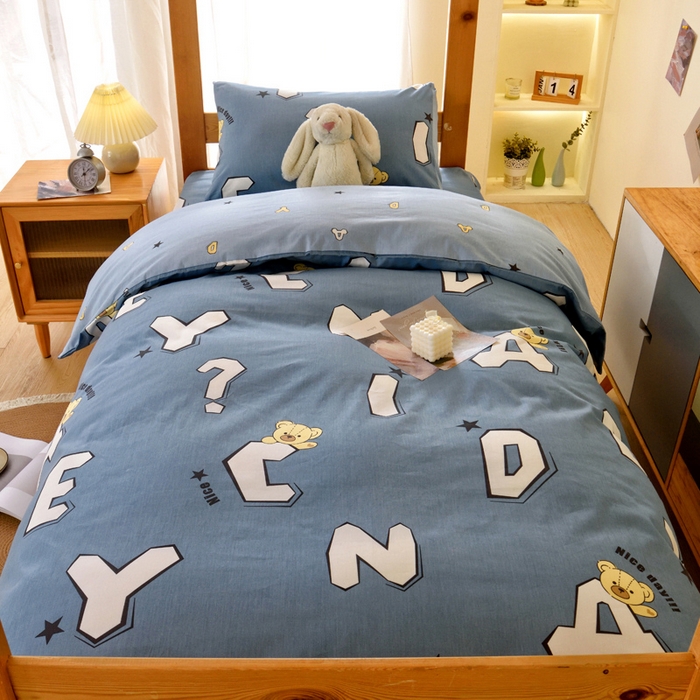 91家纺网 家纺一手货源 找家纺 （总）水妙家纺 2025新款A类全棉拉链床垫套三件套纯棉学生上下铺全包床垫保护套三件套 可订制