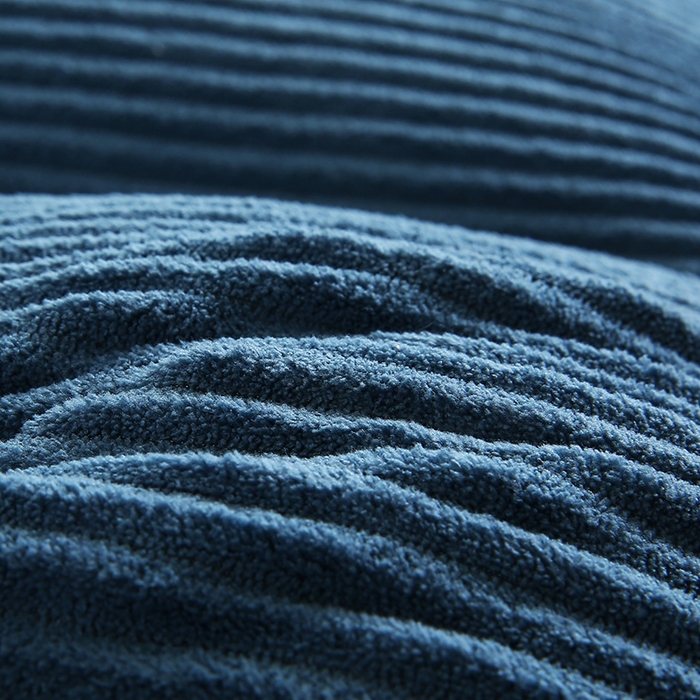 91家纺网 家纺一手货源 找家纺 永光家居 2025灯芯绒花瓣靠枕 高端床头靠垫抱枕榻榻米软包（不供多多） 花瓣-深蓝