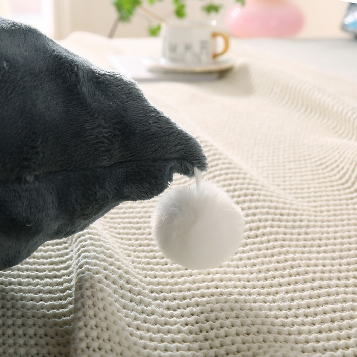 91家纺网 家纺一手货源 找家纺 永光家居 2025新款兔兔绒撸猫感靠背 床头靠垫抱枕床上软包（不供多多） 兔绒 深灰