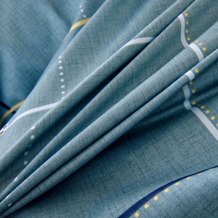 91家纺网 家纺一手货源 找家纺 水妙家纺 2025新款A类全棉拉链床垫套三件套纯棉学生上下铺全包床垫保护套三件套 可订制 床垫套宇格-蓝