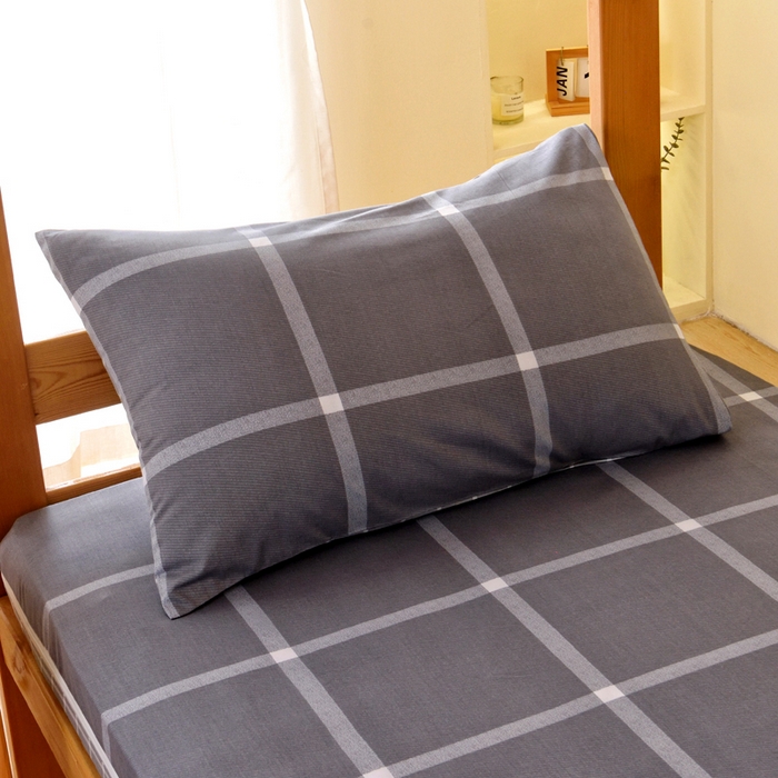 91家纺网 家纺一手货源 找家纺 水妙家纺 2025新款A类全棉拉链床垫套三件套纯棉学生上下铺全包床垫保护套三件套 可订制 床垫套玛奇朵-灰