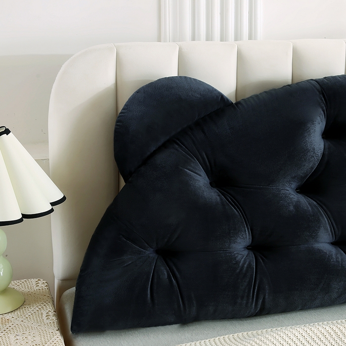 91家纺网 家纺一手货源 找家纺 永光家居 2025新款熊耳朵靠枕 床头靠垫抱枕榻榻米软包 （专利款 不供多多） 熊耳 黑