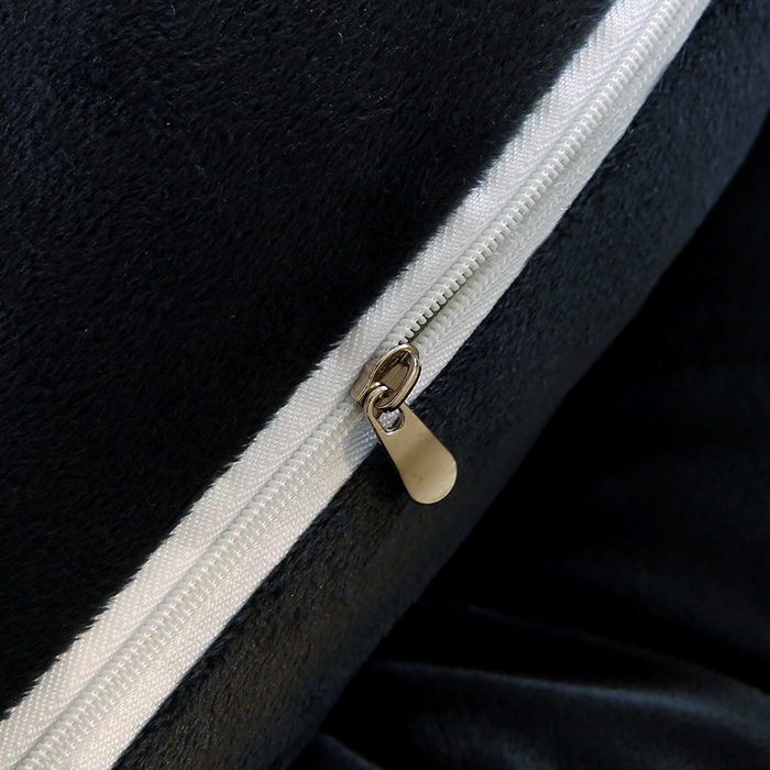 91家纺网 家纺一手货源 找家纺 永光家居 2025新款熊耳朵靠枕 床头靠垫抱枕榻榻米软包 （专利款 不供多多） 熊耳 黑