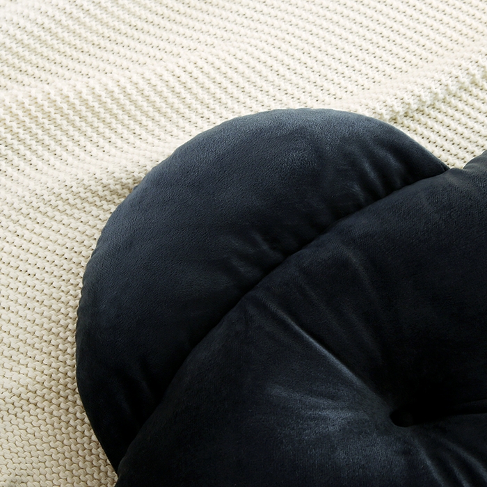 91家纺网 家纺一手货源 找家纺 永光家居 2025新款熊耳朵靠枕 床头靠垫抱枕榻榻米软包 （专利款 不供多多） 熊耳 黑