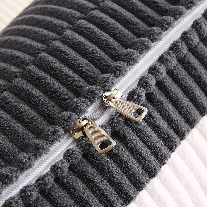 91家纺网 家纺一手货源 找家纺 永光家居 2025灯芯绒花瓣靠枕 高端床头靠垫抱枕榻榻米软包（不供多多） 花瓣-深灰