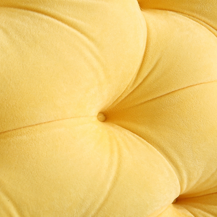 91家纺网 家纺一手货源 找家纺 永光家居 2025新款熊耳朵靠枕 床头靠垫抱枕榻榻米软包 （专利款 不供多多） 熊耳 黄