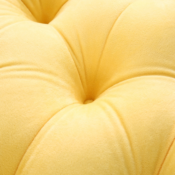 91家纺网 家纺一手货源 找家纺 永光家居 2025新款熊耳朵靠枕 床头靠垫抱枕榻榻米软包 （专利款 不供多多） 熊耳 黄