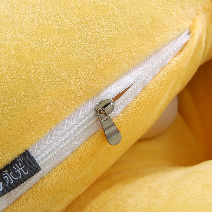 91家纺网 家纺一手货源 找家纺 永光家居 2025新款熊耳朵靠枕 床头靠垫抱枕榻榻米软包 （专利款 不供多多） 熊耳 黄