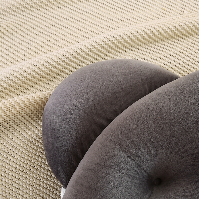 91家纺网 家纺一手货源 找家纺 永光家居 2025新款熊耳朵靠枕 床头靠垫抱枕榻榻米软包 （专利款 不供多多） 熊耳 灰