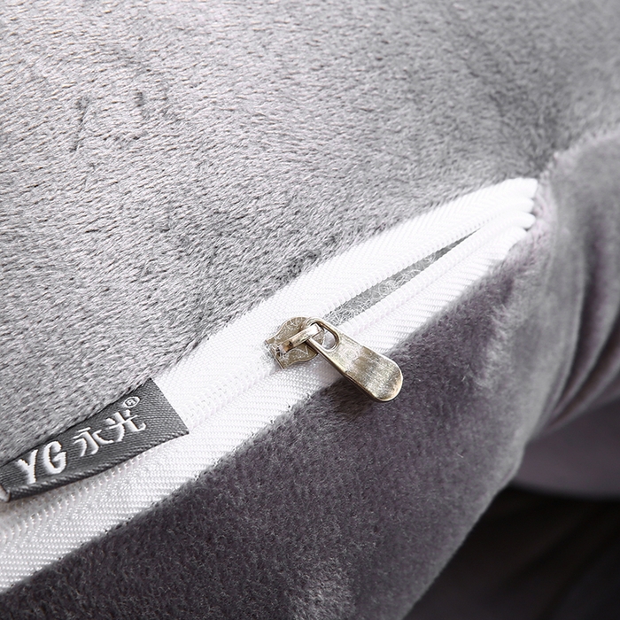 91家纺网 家纺一手货源 找家纺 永光家居 2025新款熊耳朵靠枕 床头靠垫抱枕榻榻米软包 （专利款 不供多多） 熊耳 灰